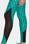 Zelocity Quick Dry Gym Leggings - Green Spruce — thumbnail 5